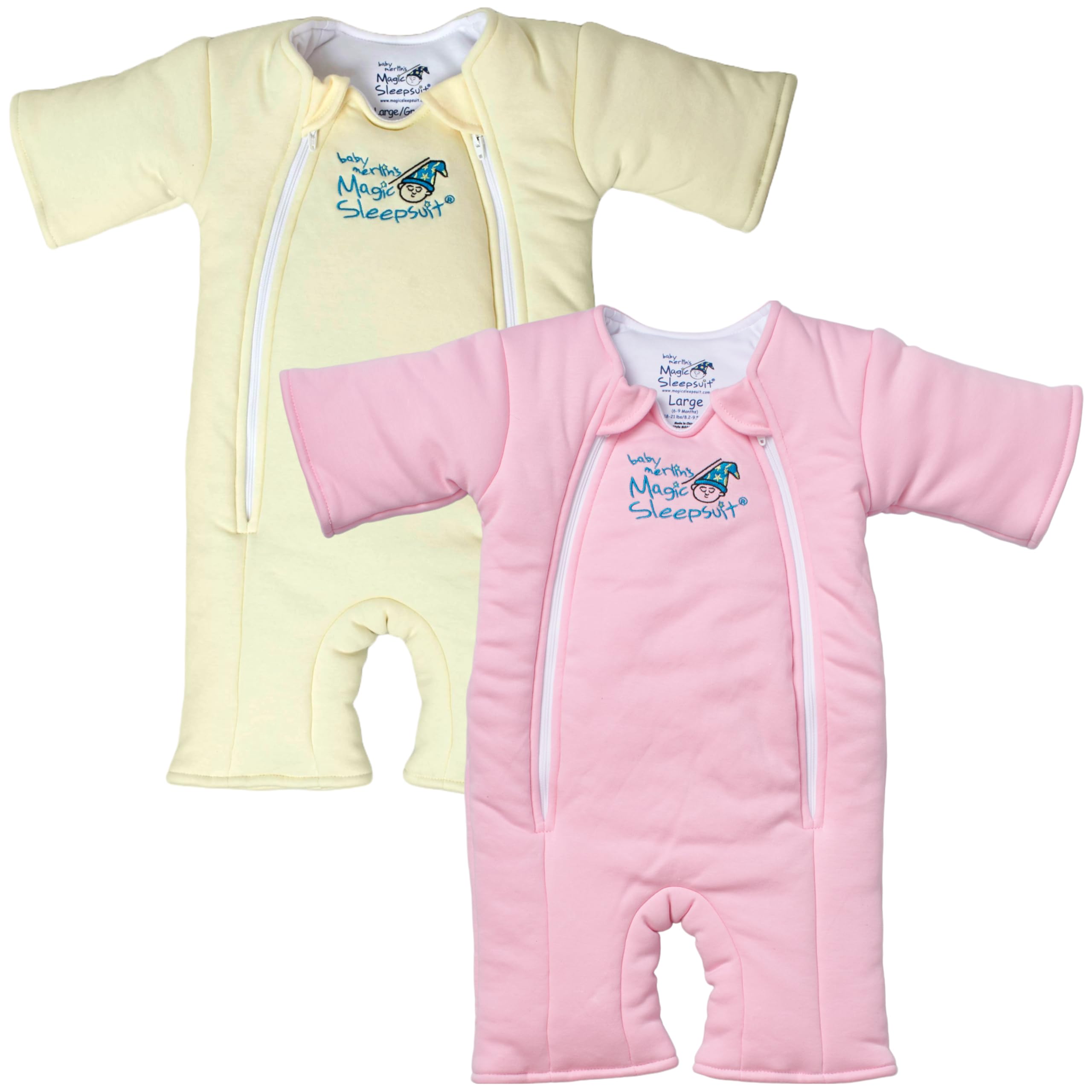 Magic Sleepsuit Baby Merlin's cotton inner closeup showing breathable fabric for gentle sleep.