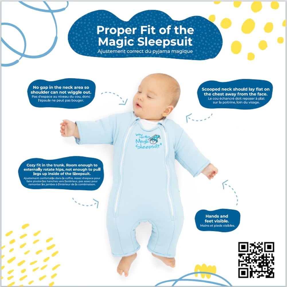 Soft cotton inner and microfleece outer layers in blue for gentle comfort