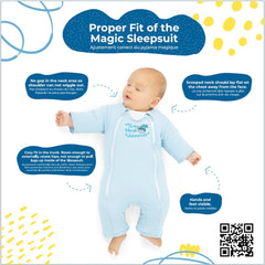 Soft cotton inner and microfleece outer layers in blue for gentle comfort