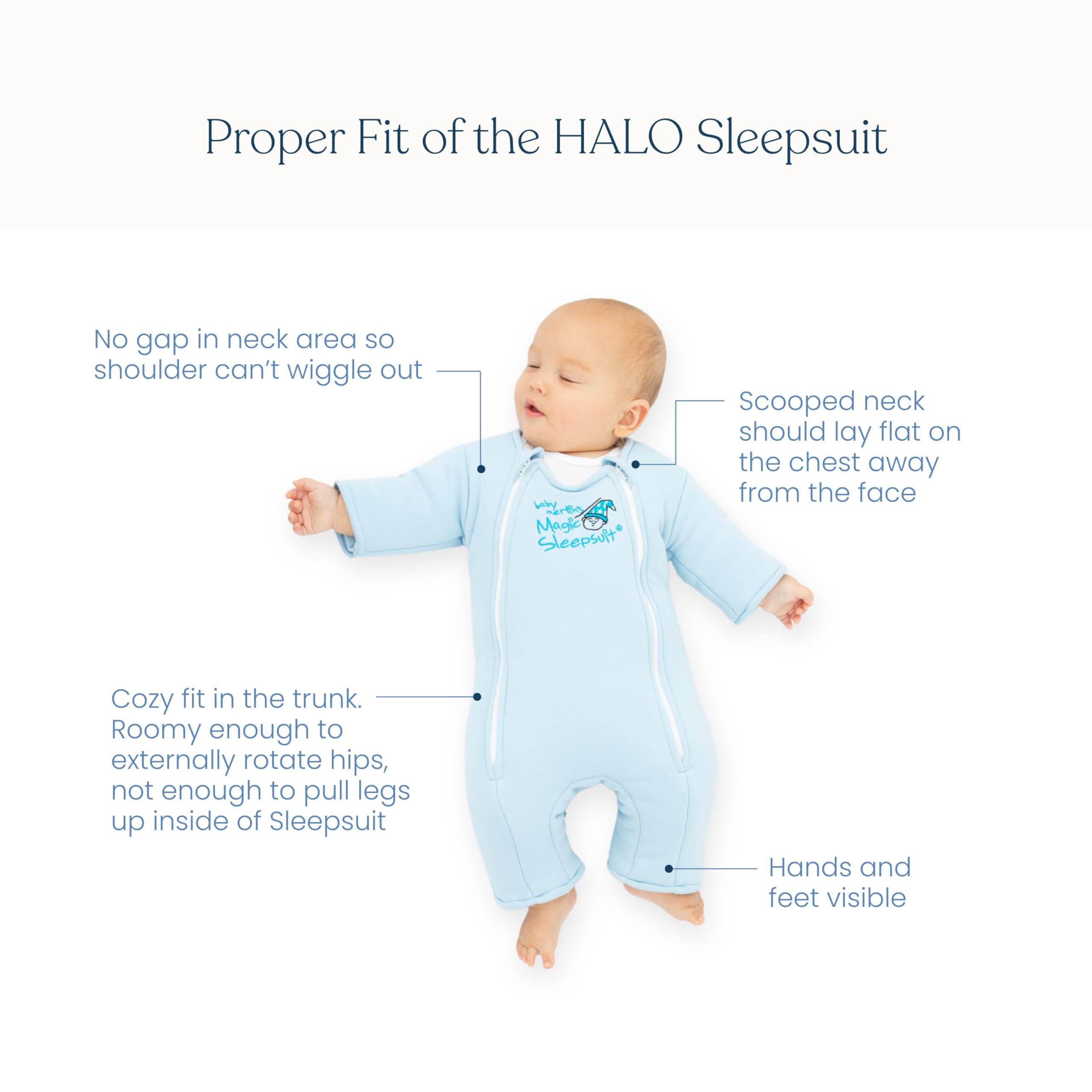 Magic Sleepsuit 3-6 months size for babies within recommended weight range