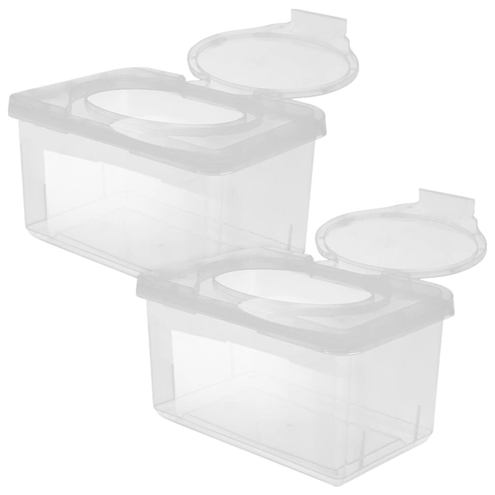 MAGICLULU refillable wipe container with lid keeps wipes moist at home or in the office.
