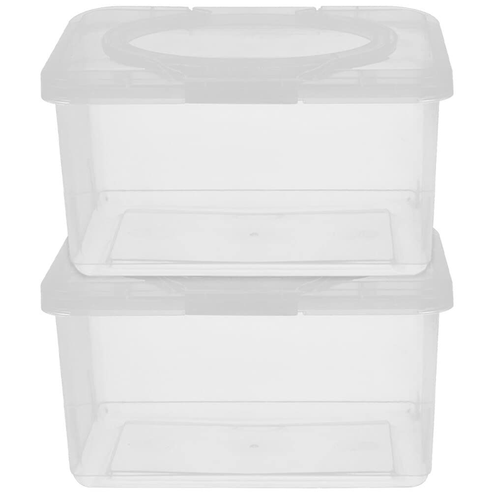 MAGICLULU tissue box in translucent design for quick visibility of supply.