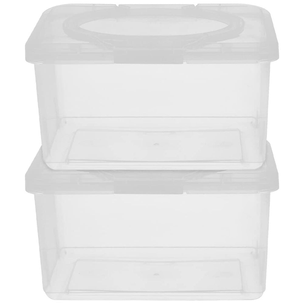 MAGICLULU tissue box in translucent design for quick visibility of supply.