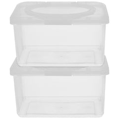 MAGICLULU tissue box in translucent design for quick visibility of supply.