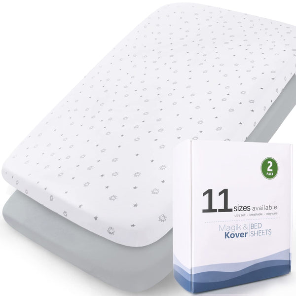 Magik & Kover bassinet sheet AMKE 3-in-1 fit offers a secure sleep surface.