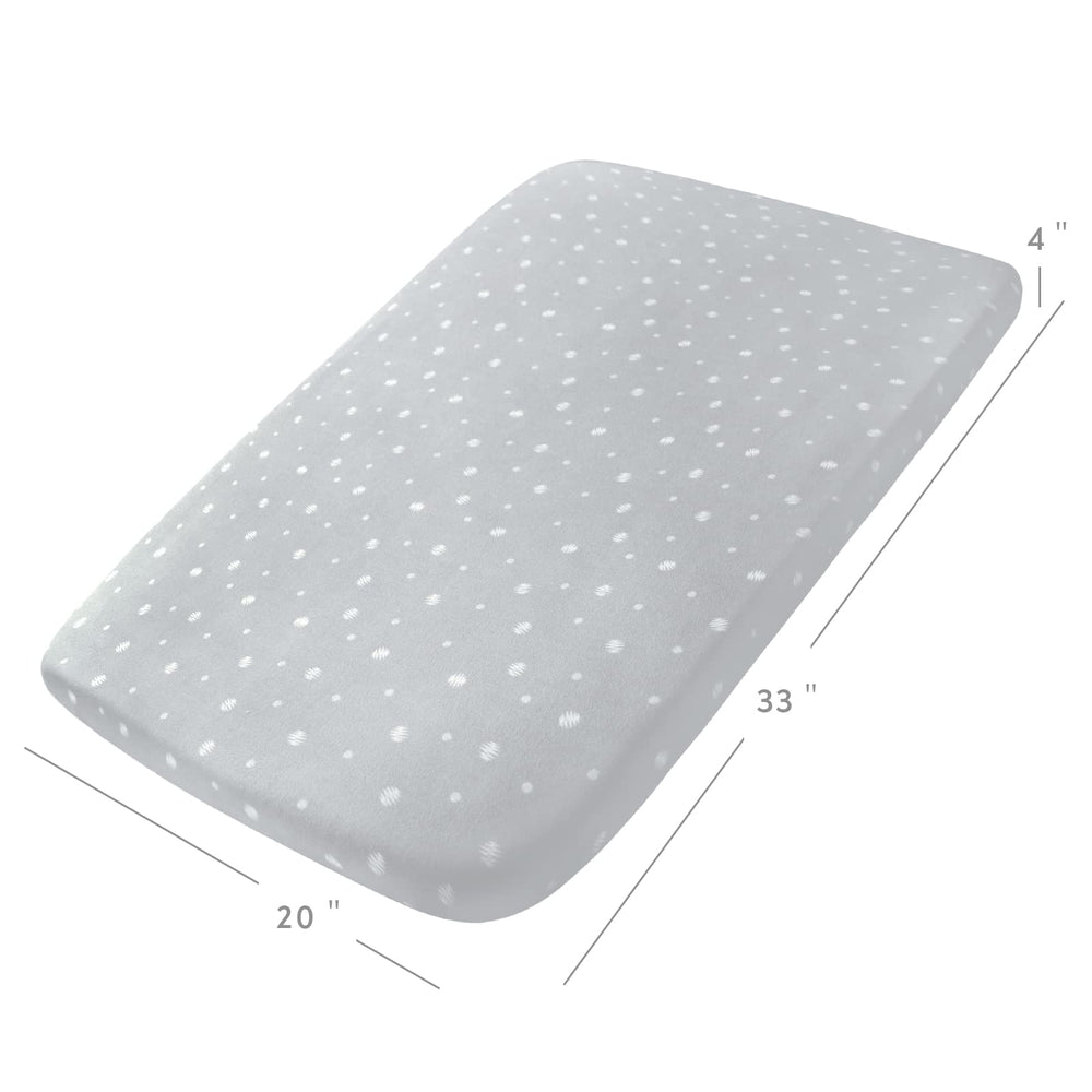 Machine-washable bassinet sheet demonstrating fade- and shrink-resist performance