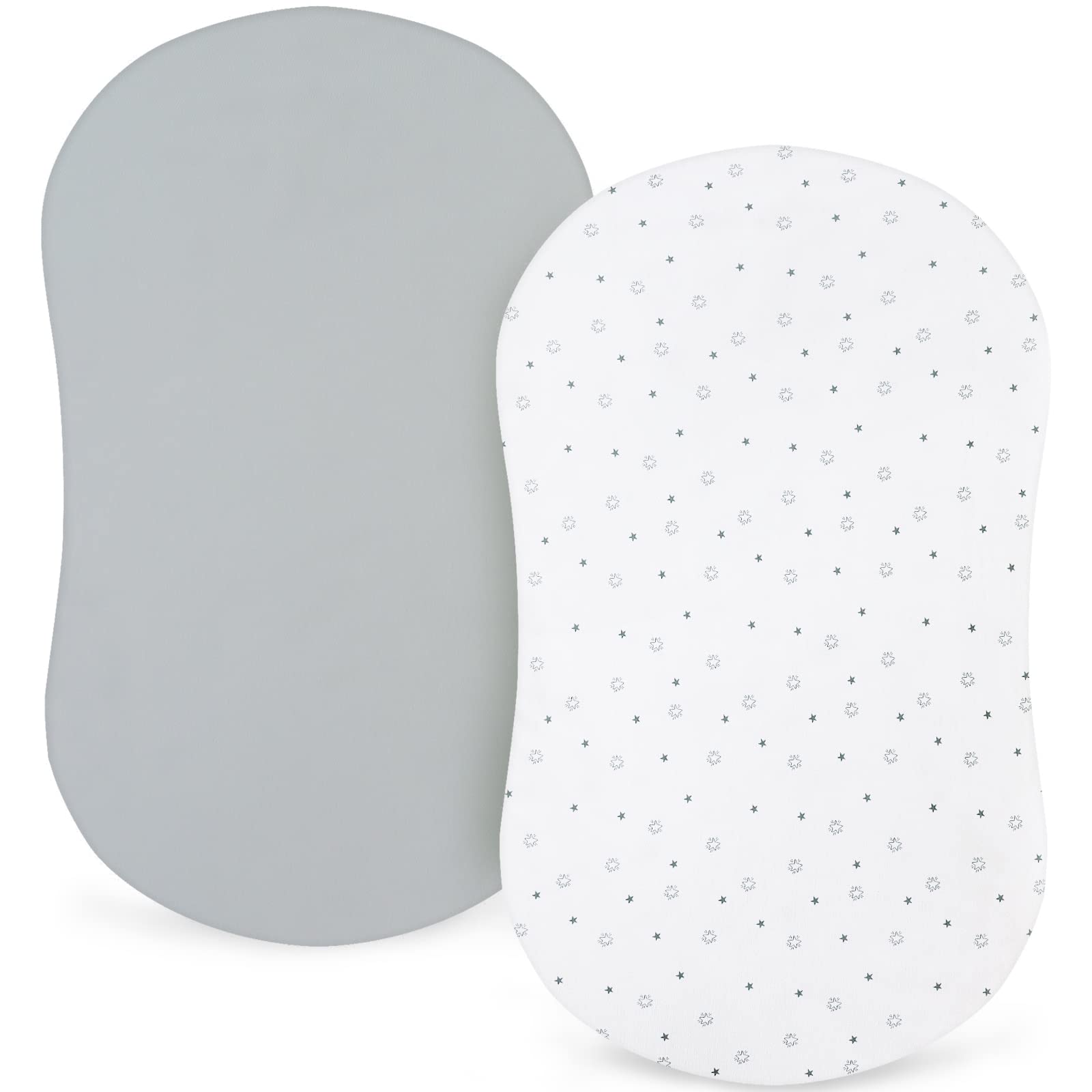 Closeup of ultra-soft fabric texture from Magik & Kover bassinet sheet