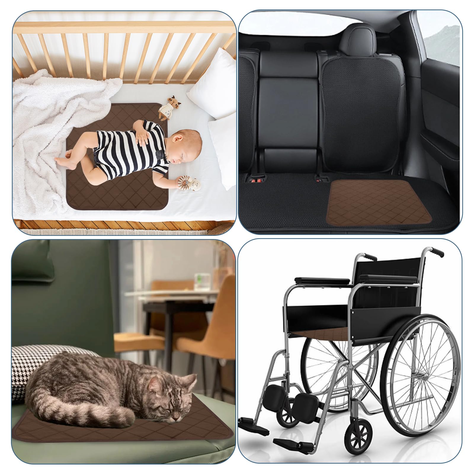 Magik & Kover versatile chair pad - protects sofas, wheelchairs, and car seats