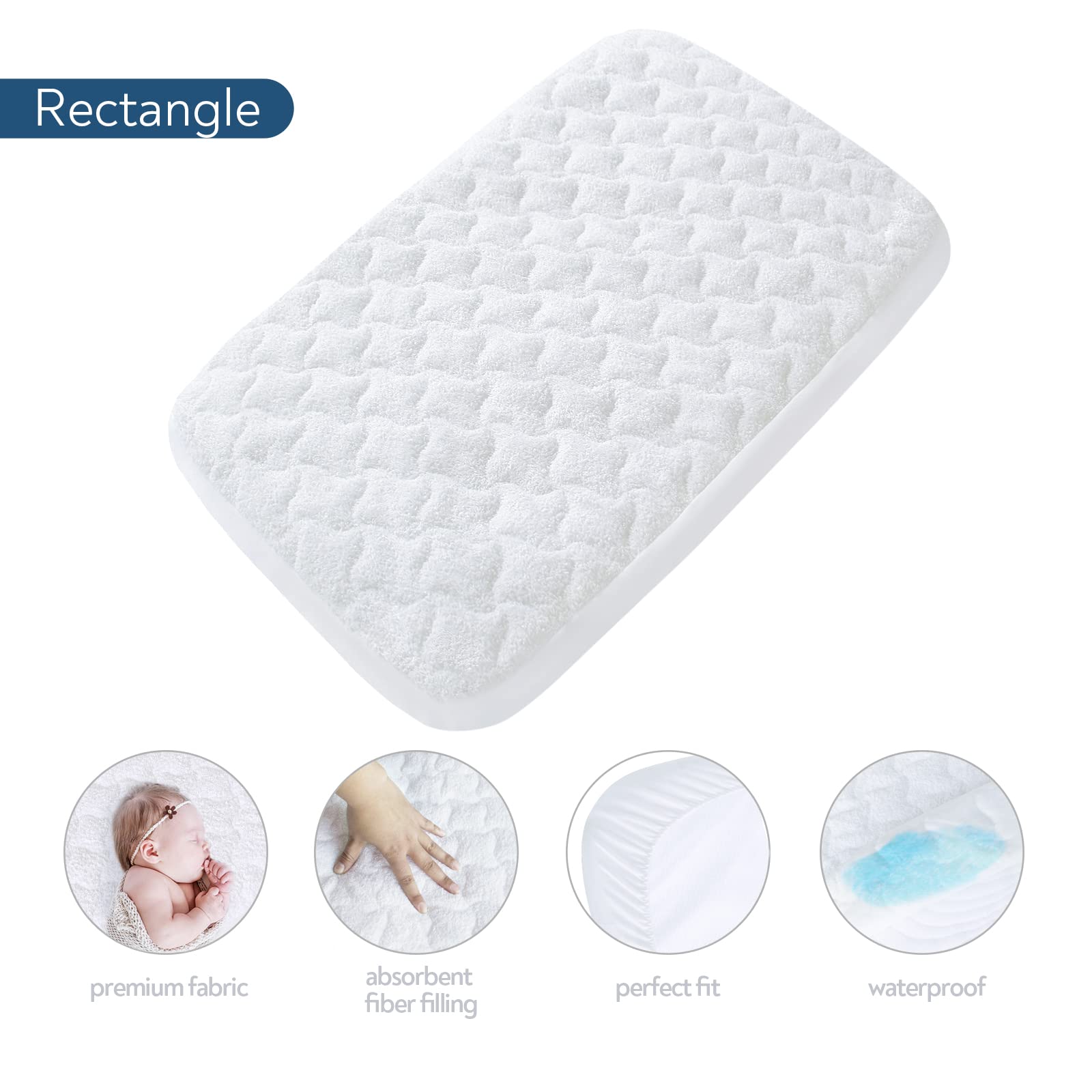 Magik & Kover cotton terry surface stays soft and breathable for baby.