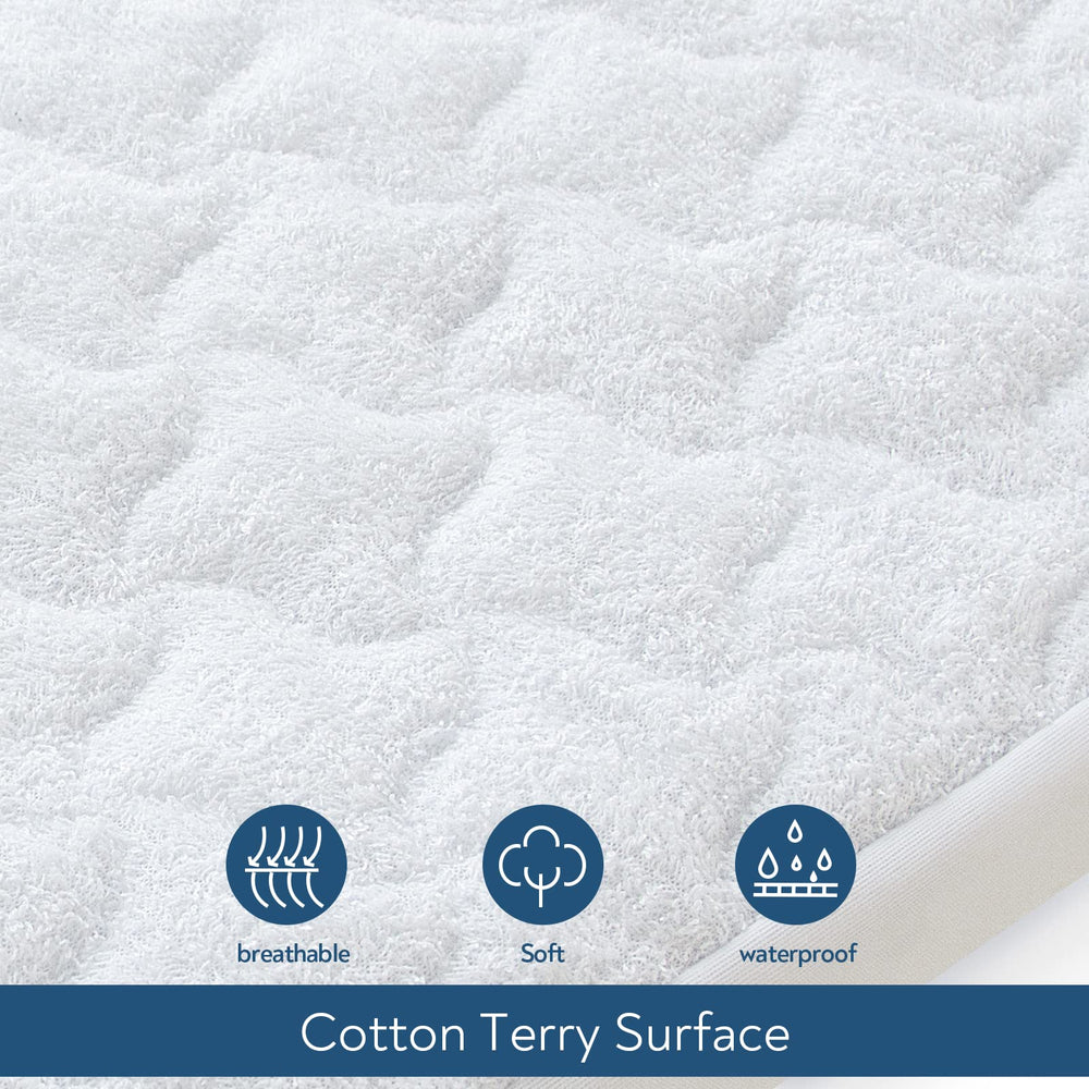 Magik & Kover cotton terry surface feels soft and breathable for baby.
