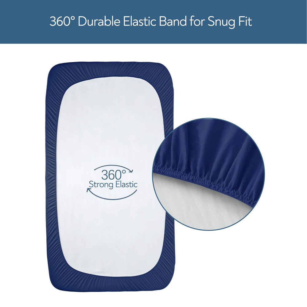 Magik & Kover full-coverage elastic edge keeps sheets in place nightly.
