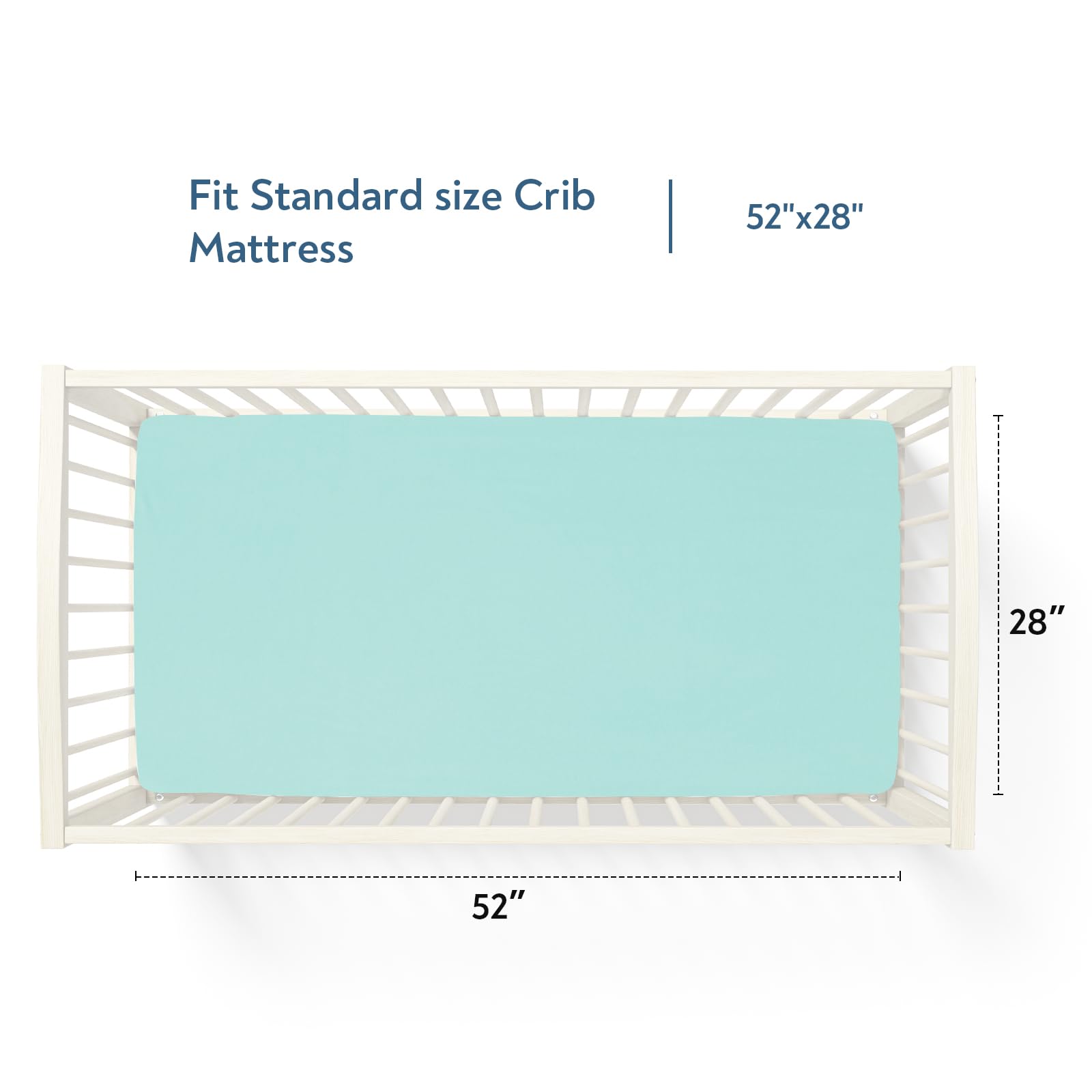 Magik & Kover fits standard crib and toddler bed sizes for versatile use.