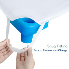 Magik & Kover microfiber texture closeup shows soft breathable fabric
