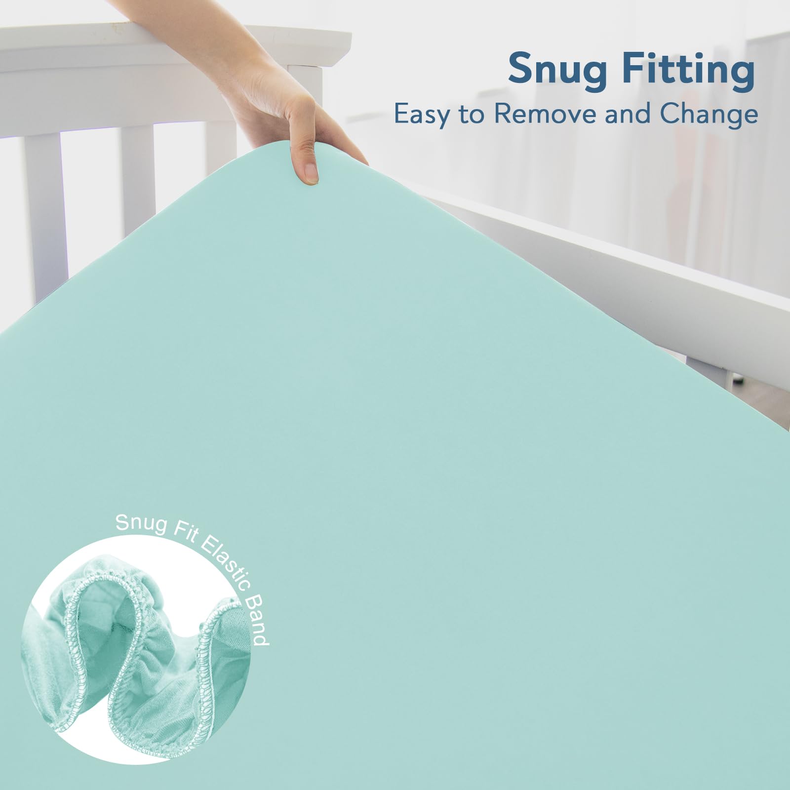 Magik & Kover soft breathable fabric close-up shows gentle touch for baby's skin.