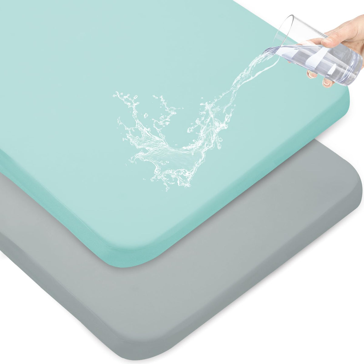Magik & Kover waterproof pack and play sheet protects the mattress during playtime