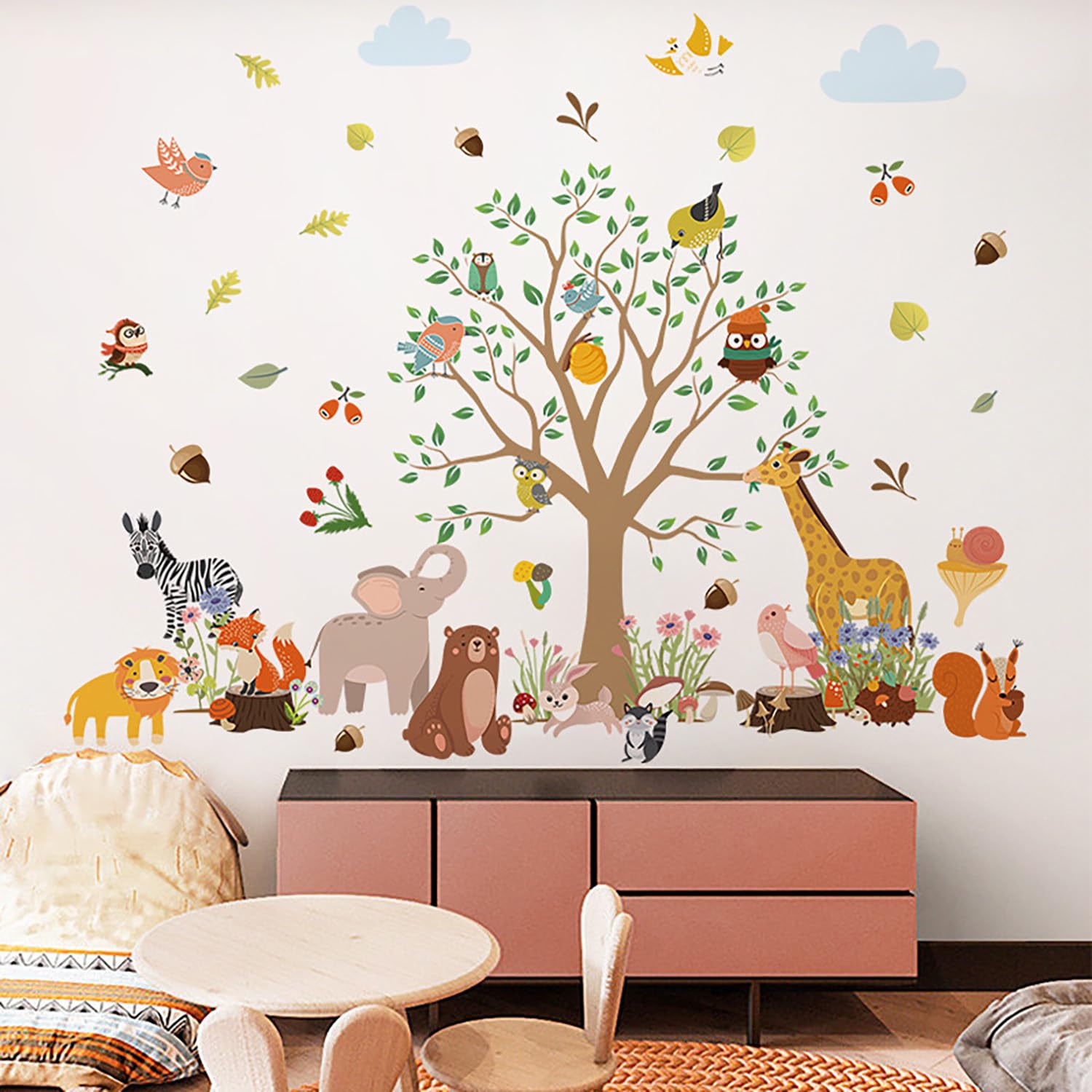 MagiMural elephant wall decal; durable, wipe-clean decor for lively kids spaces.