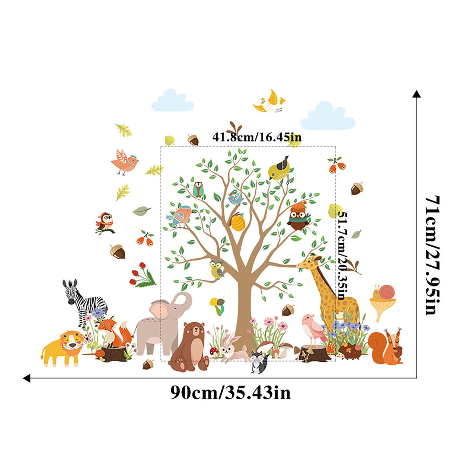 MagiMural lion decal; bold focal point for playrooms and bedrooms.