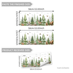 Magimural nursery decor woodland scene adds cozy charm to walls