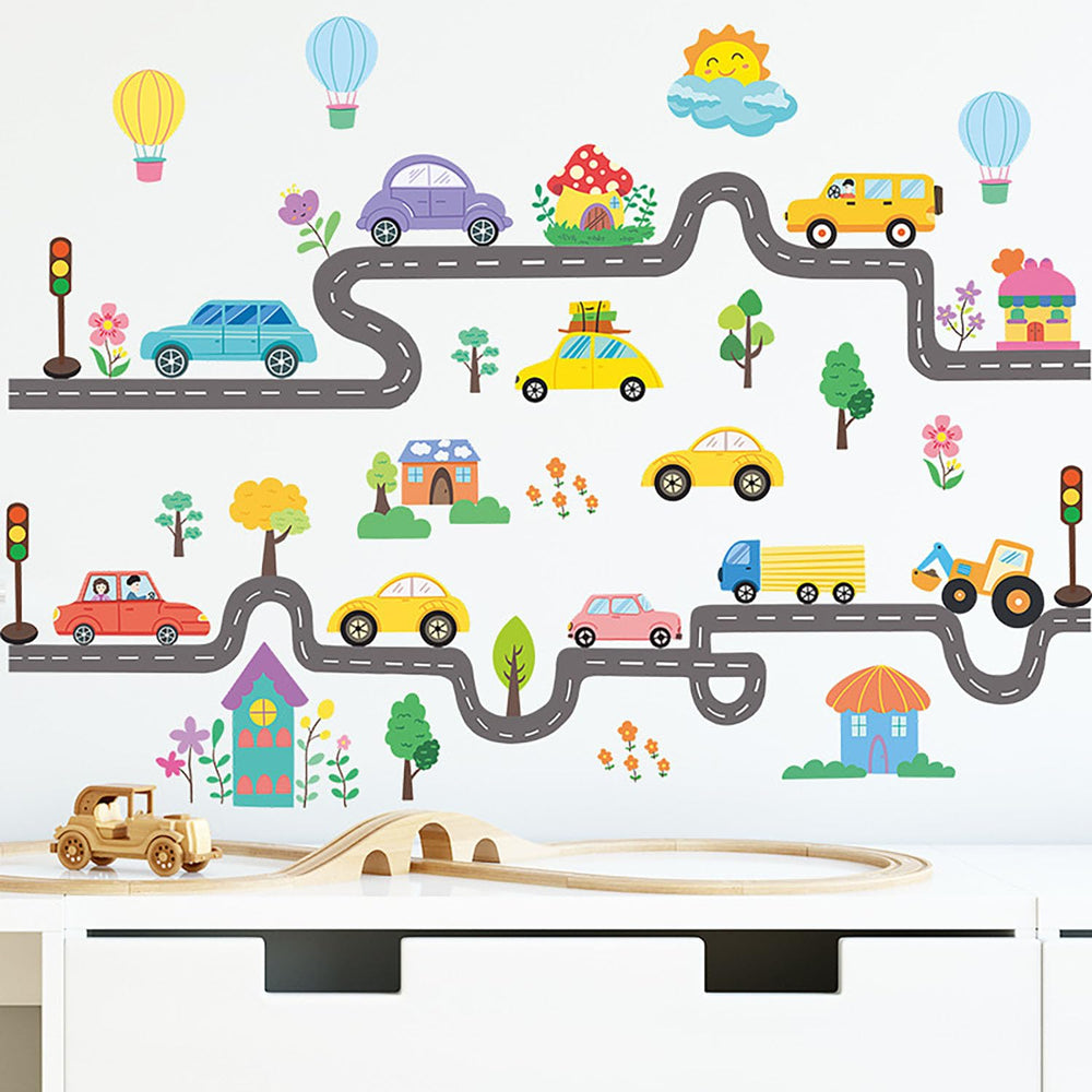 MagiMural road and car wall stickers spark imaginative play and quick room refresh.