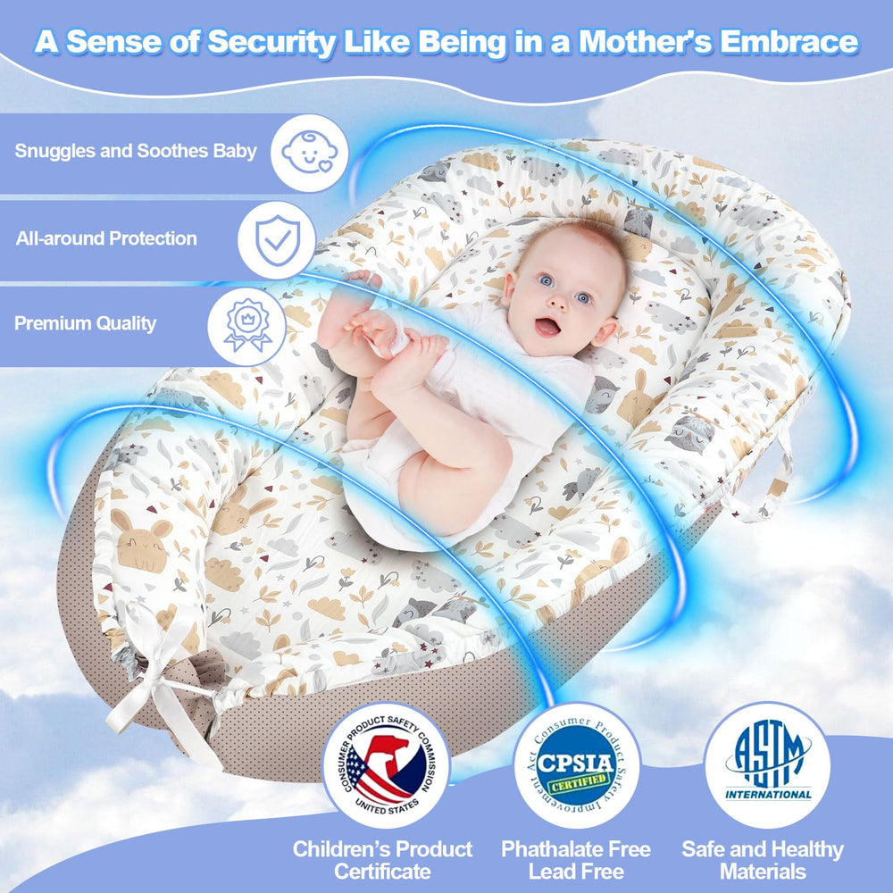 MAGINP infant nest used for tummy time and play.
