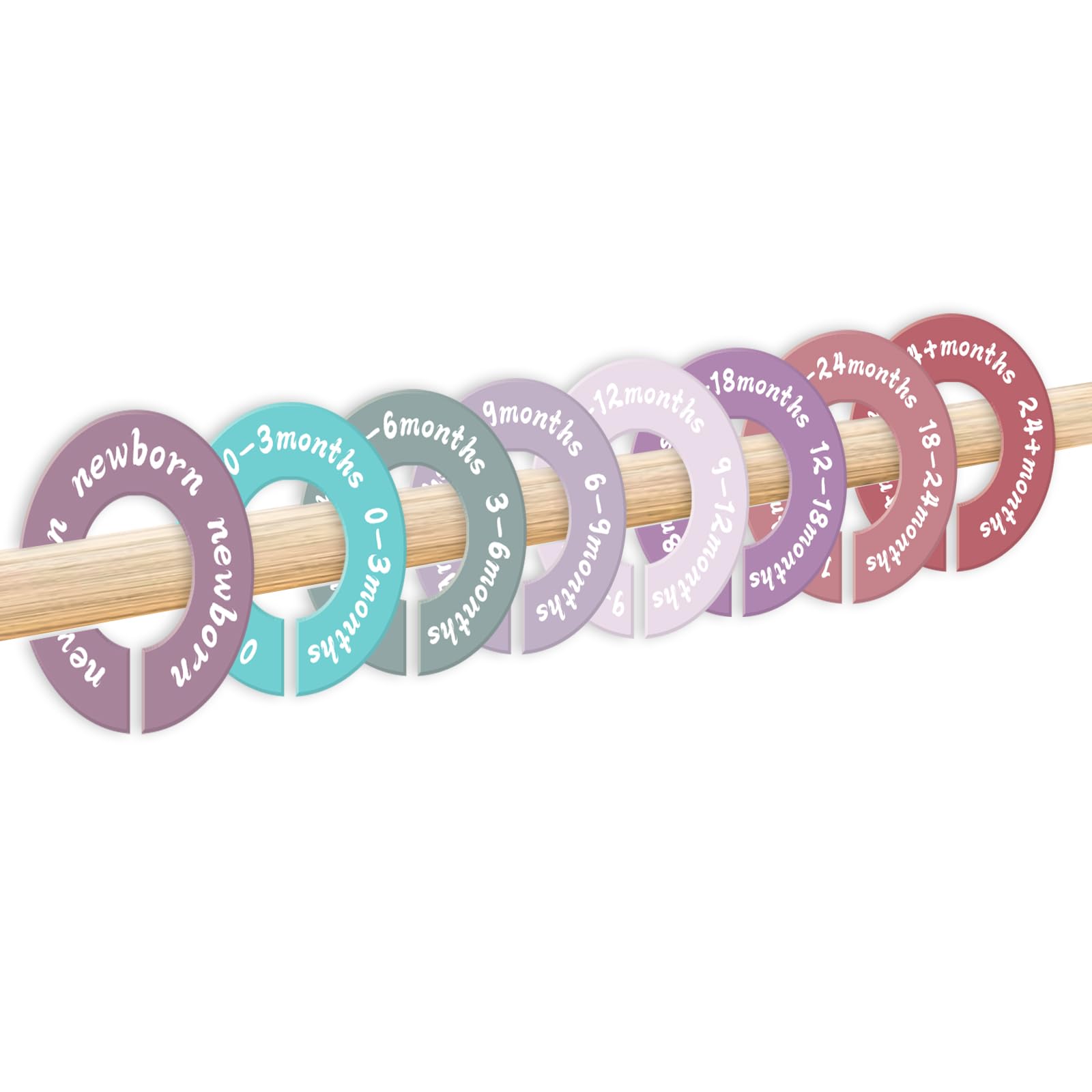 MAGITWAY dividers with high-saturation colors for instant size recognition.