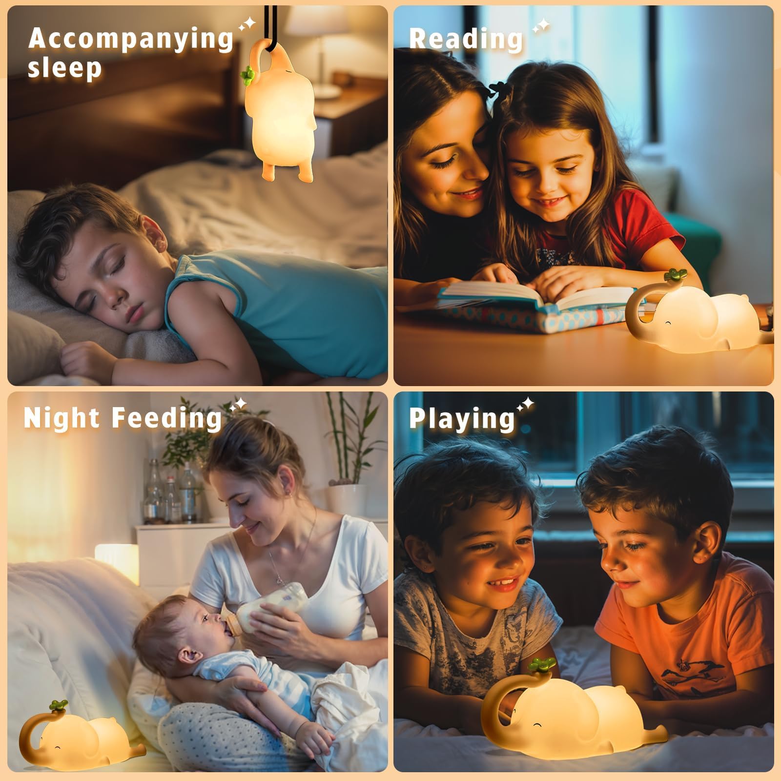 MAGOHMT night light includes a timer for automatic shut-off