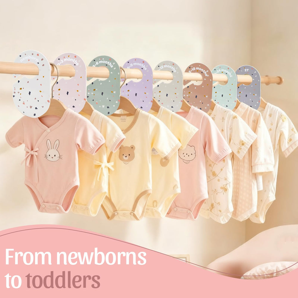 MAIDIWUDI 8Pack 12-18 month divider designed for durable nursery closet use.
