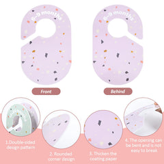 MAIDIWUDI 8Pack 3-6 month divider visible on rod supports quick outfit selection.