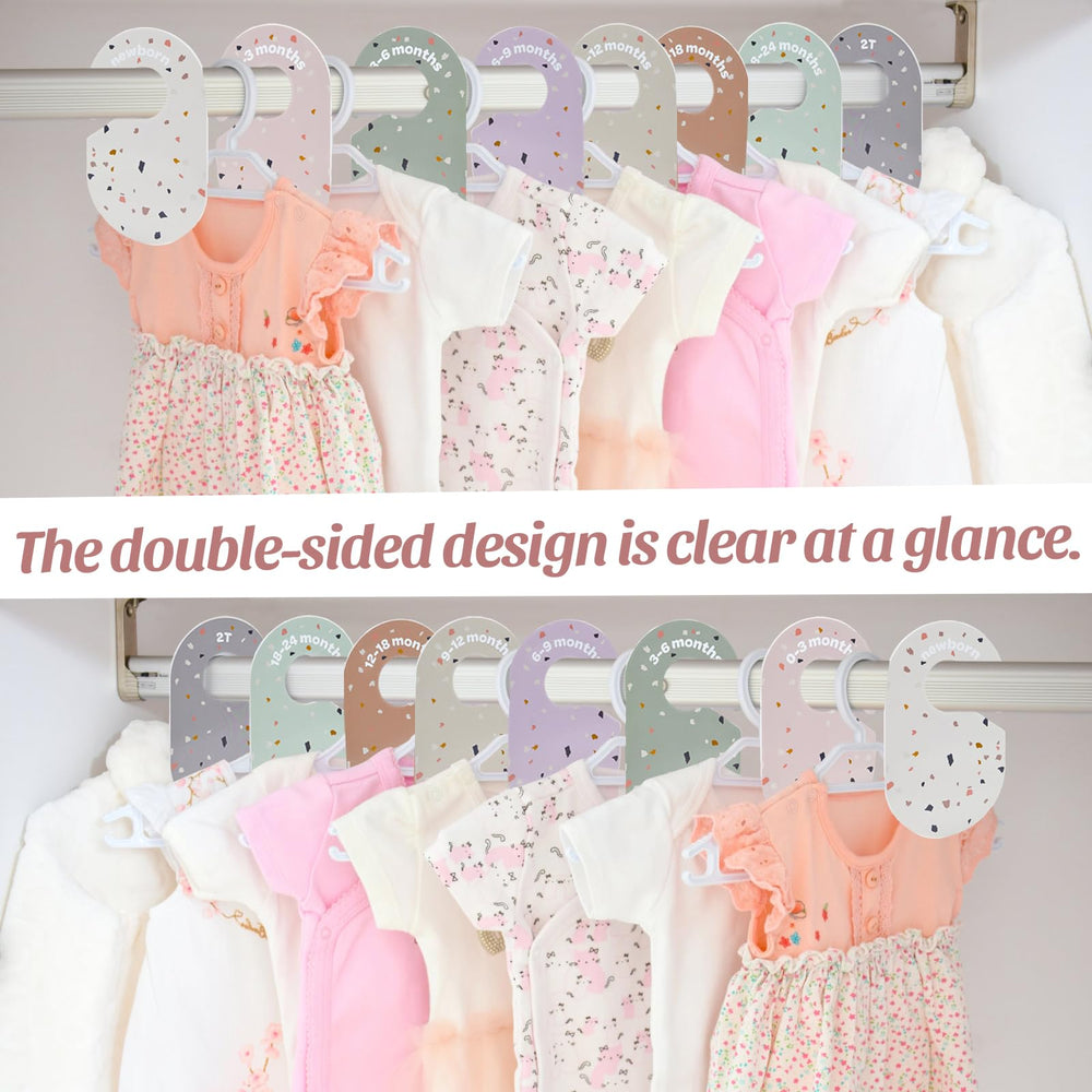 MAIDIWUDI 8Pack 6-9 month divider with bold typography aids fast sorting.
