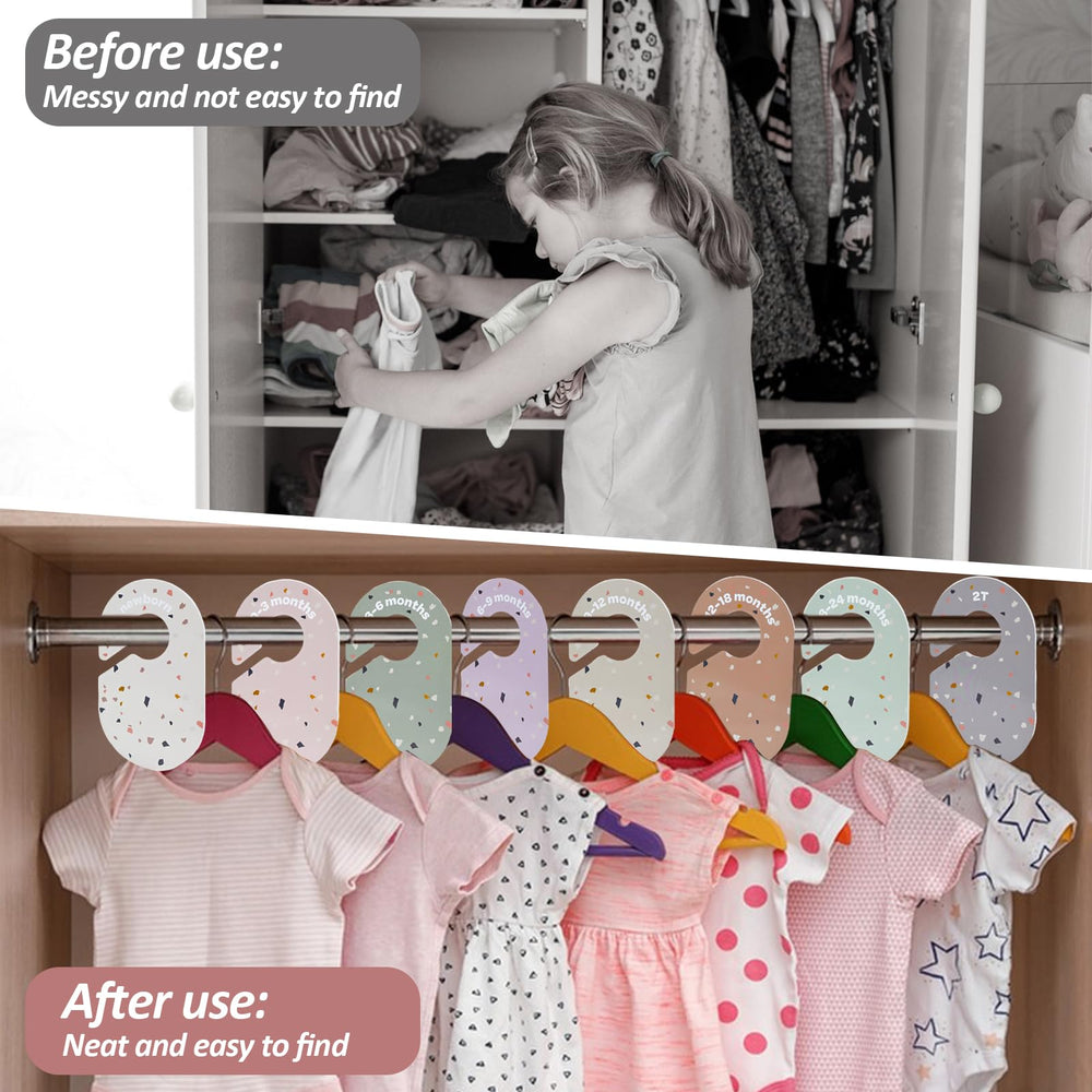MAIDIWUDI 8Pack 9-12 month divider promotes organized morning routines.