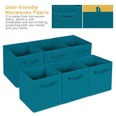 MaidMAX color-coded storage drawers in teal help categorize items quickly