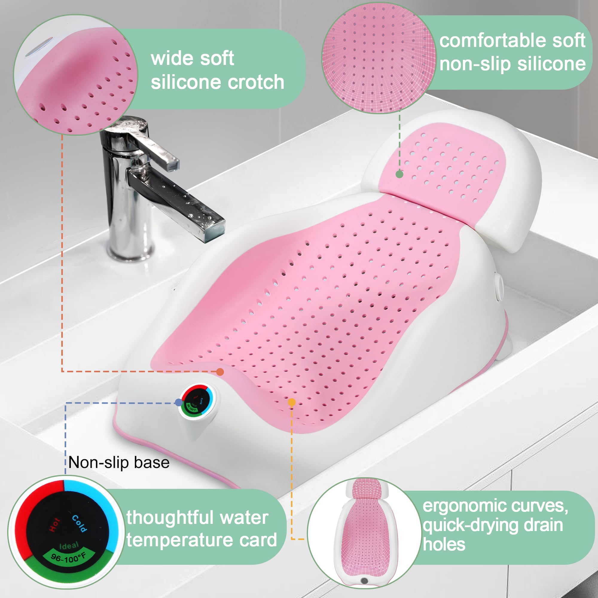 Drain-friendly, quick-dry design with a hang hole for easy storage.