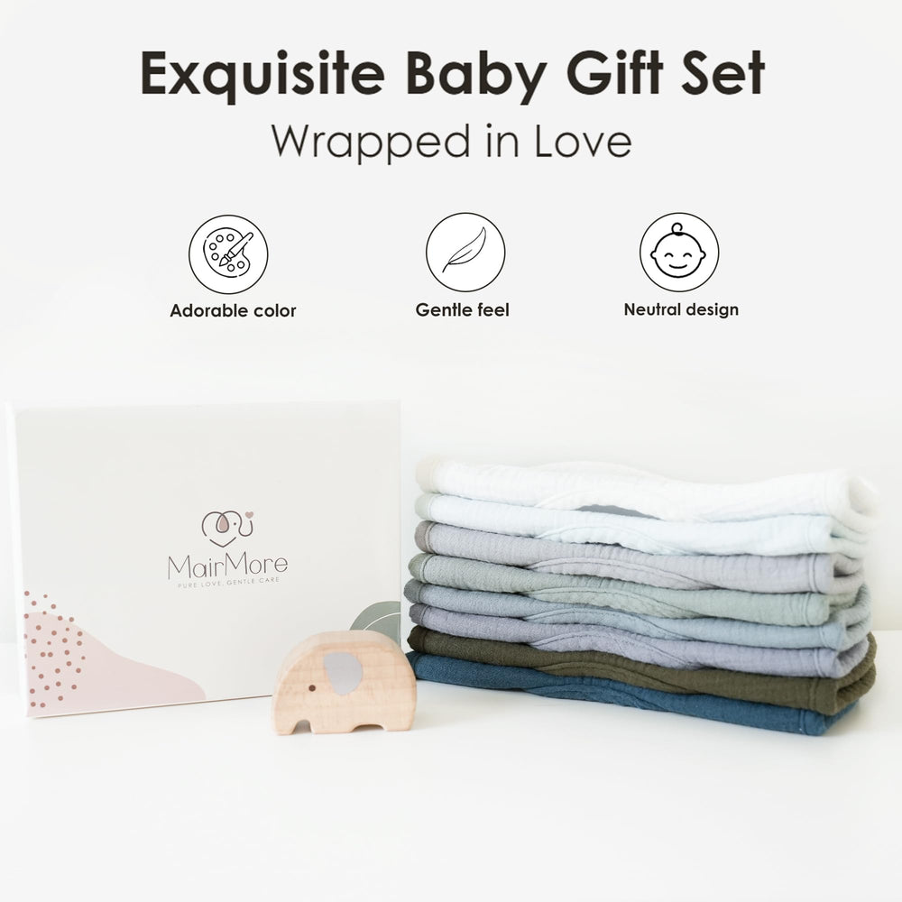 MairMore bibs support teething and feeding moments with soft fabric and absorbency