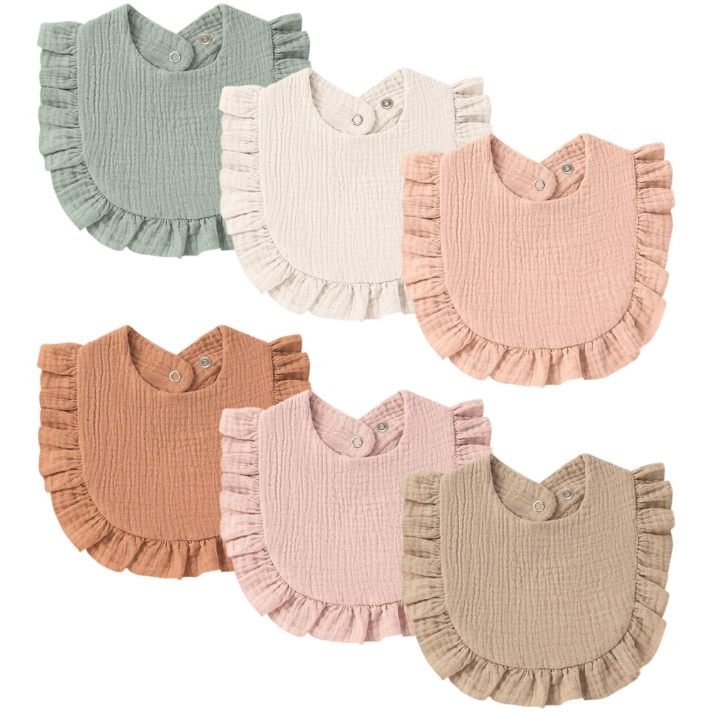 MairMore baby muslin bibs bandana pack colorful for daily drool protection.