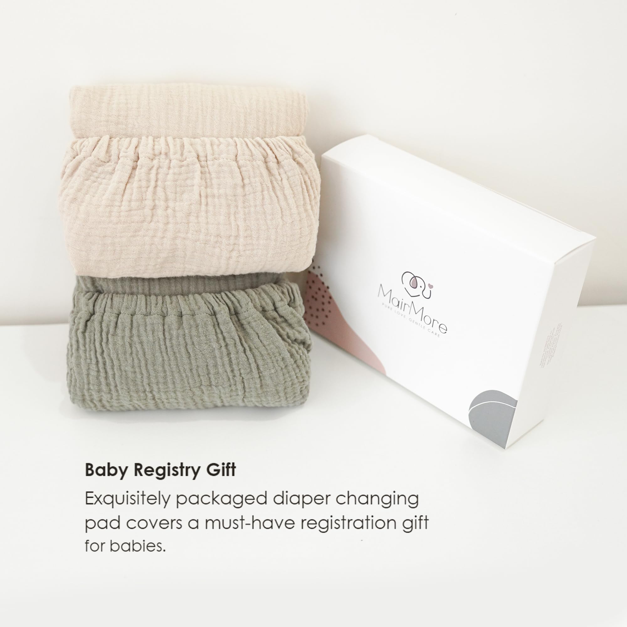 MairMore machine washable changing pad cover preserves softness after wash.