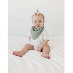 MairMore drool bibs double-layer muslin ideal for burp cloth use.