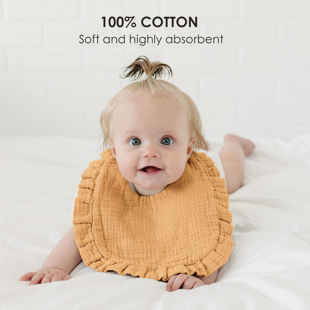 MairMore eight-pack bibs in vibrant colors to match every outfit.