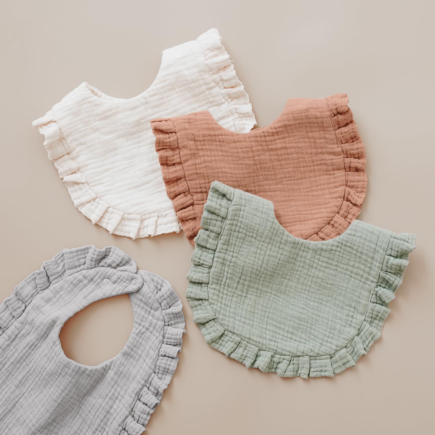 MairMore gift-ready bib set makes a thoughtful baby shower present.