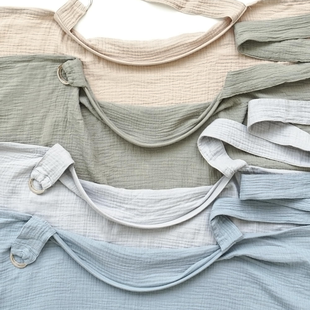 MairMore breathable cotton muslin fabric shown for mom and baby comfort.