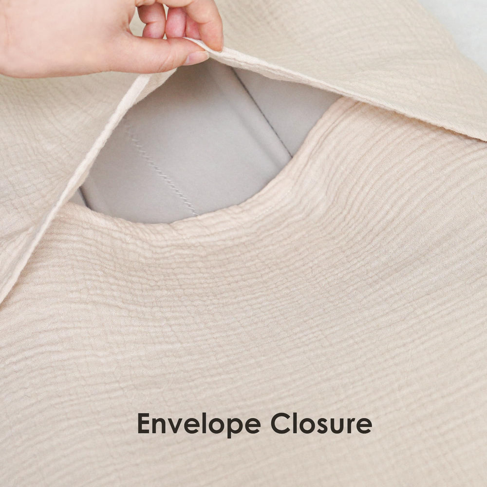 MairMore muslin lounger cover caramel two-pack for nursery rotation