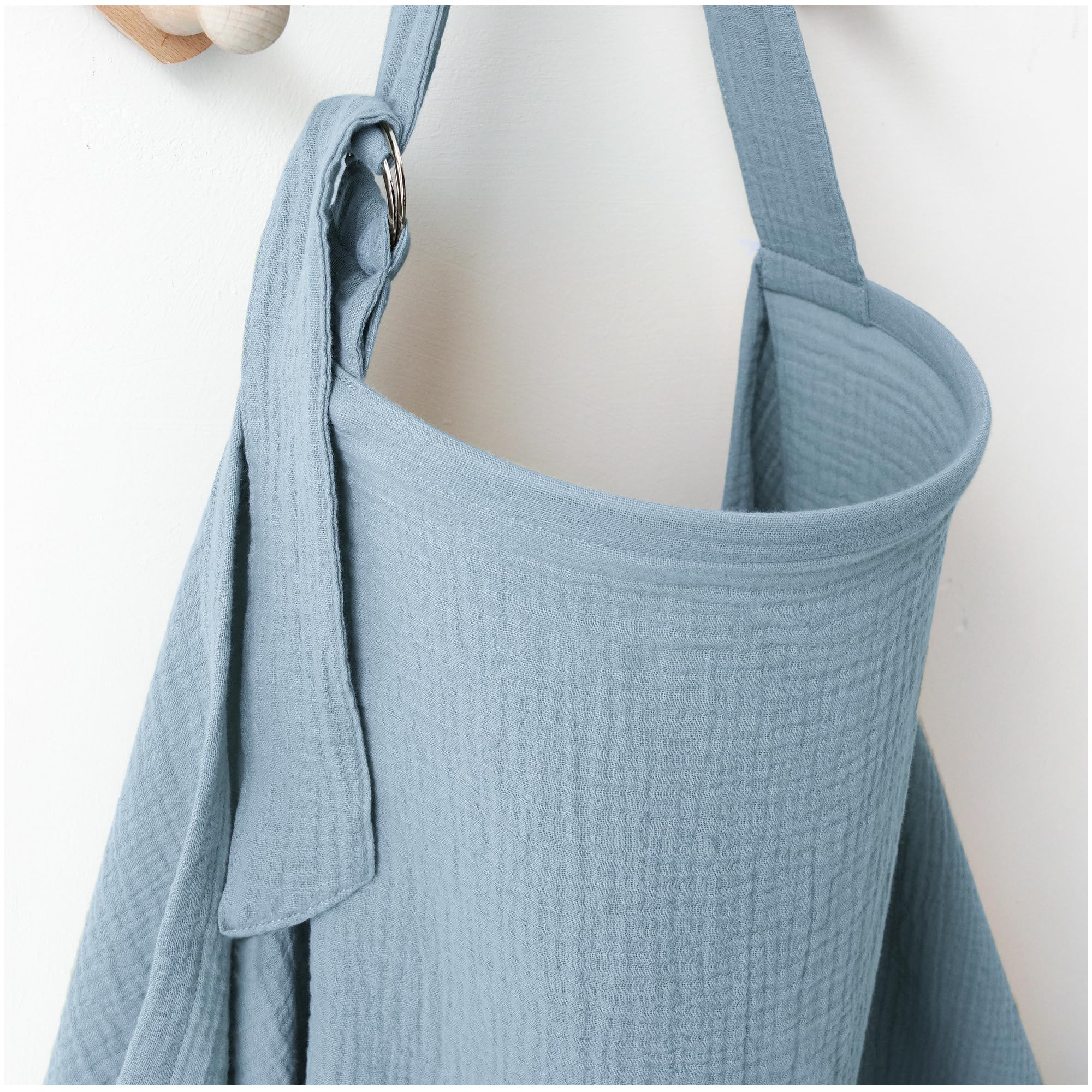 MairMore nursing cover with arch neckline offers comfortable breastfeeding privacy.