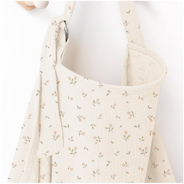 MairMore arch-neckline muslin nursing cover offers breathable privacy during feeding.