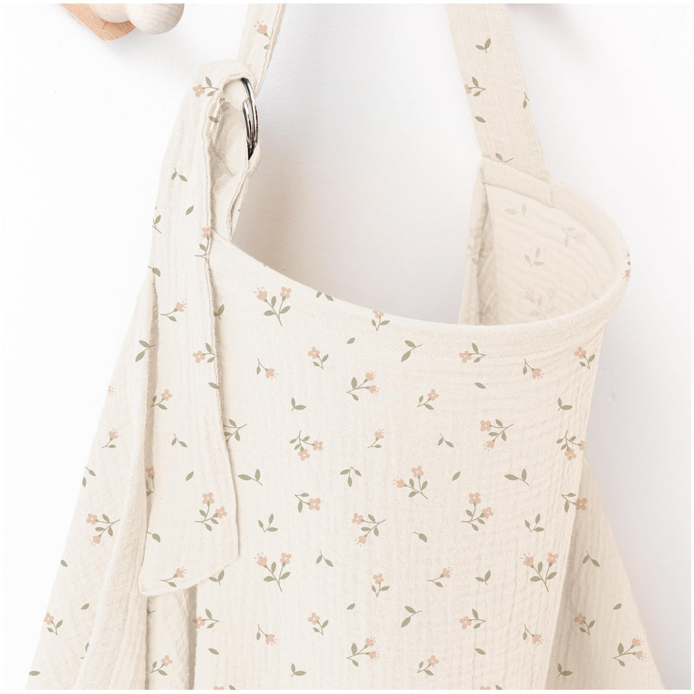 MairMore arch-neckline muslin nursing cover offers breathable privacy during feeding.