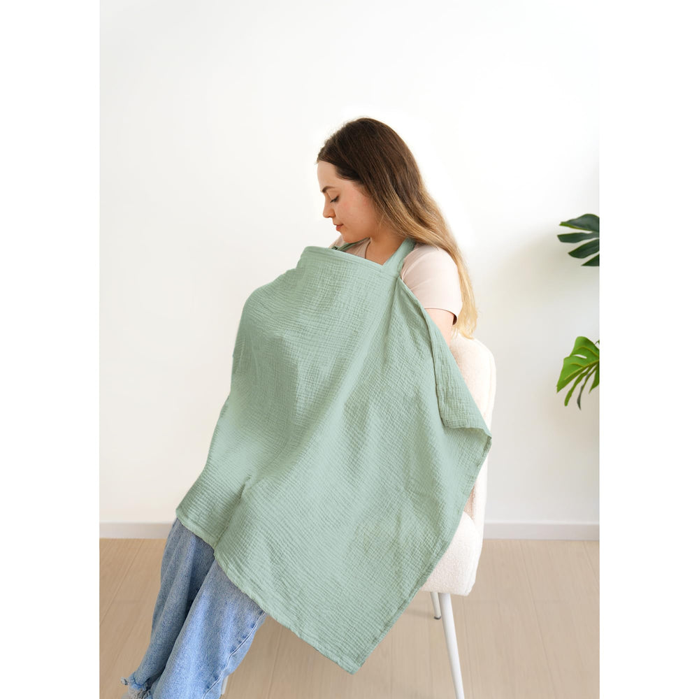 MairMore nursing cover doubles as a stroller canopy