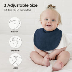 MairMore bibs feature soft cotton front and absorbent back for drool control