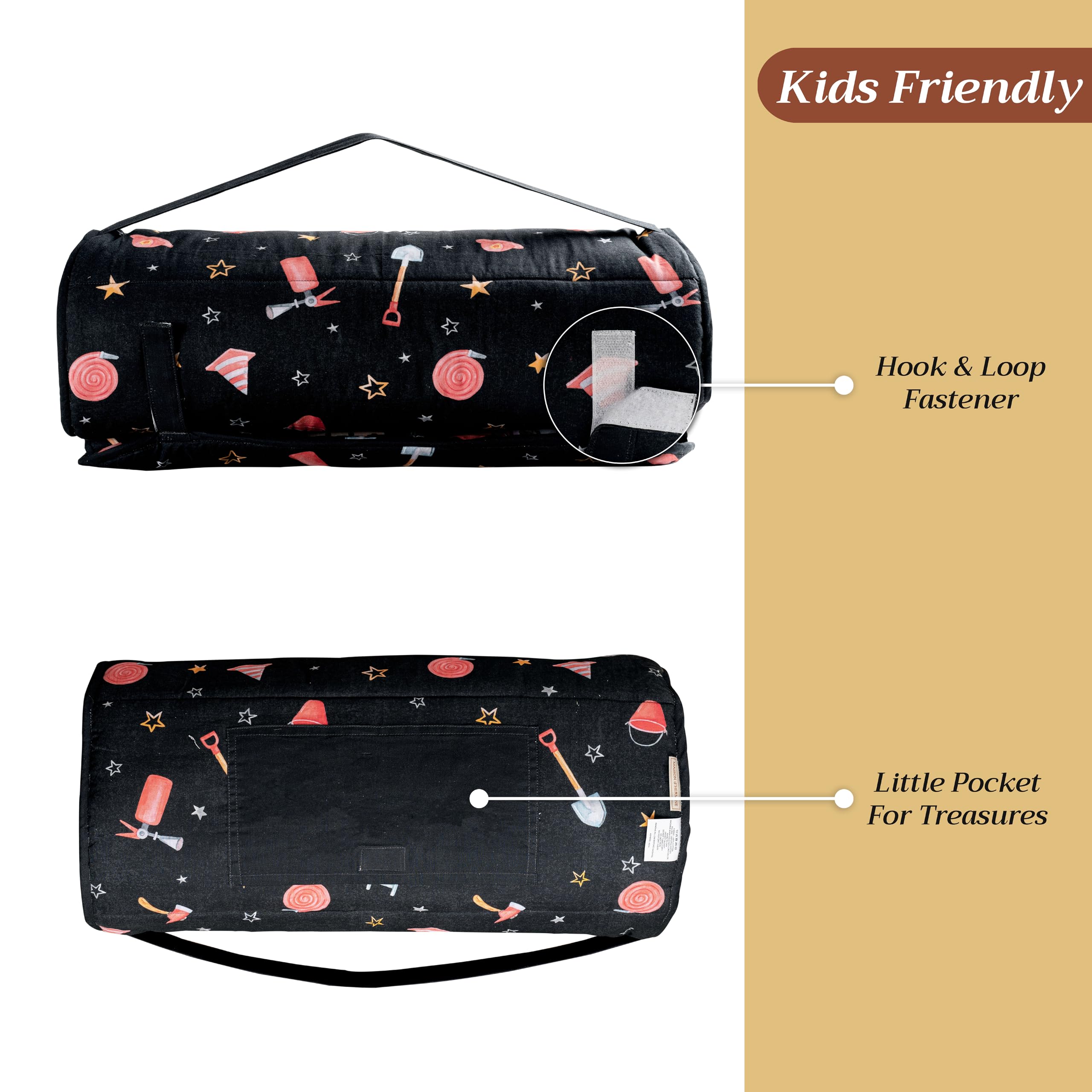 Maison d'Hermine nap mat built-in pocket for small toys.
