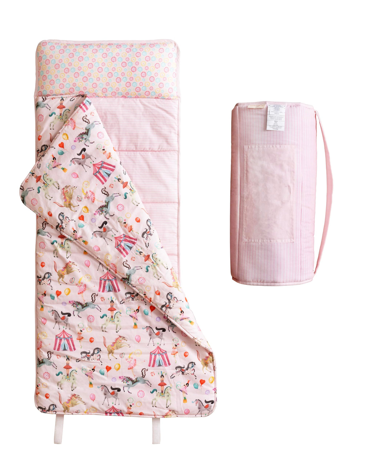 Maison d' Hermine Nap Mat Circus cover showing durable cotton fabric for kids