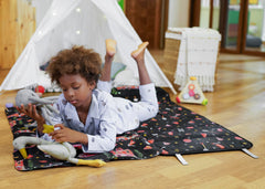 Maison d'Hermine nap mat padded carry straps for easy transport.