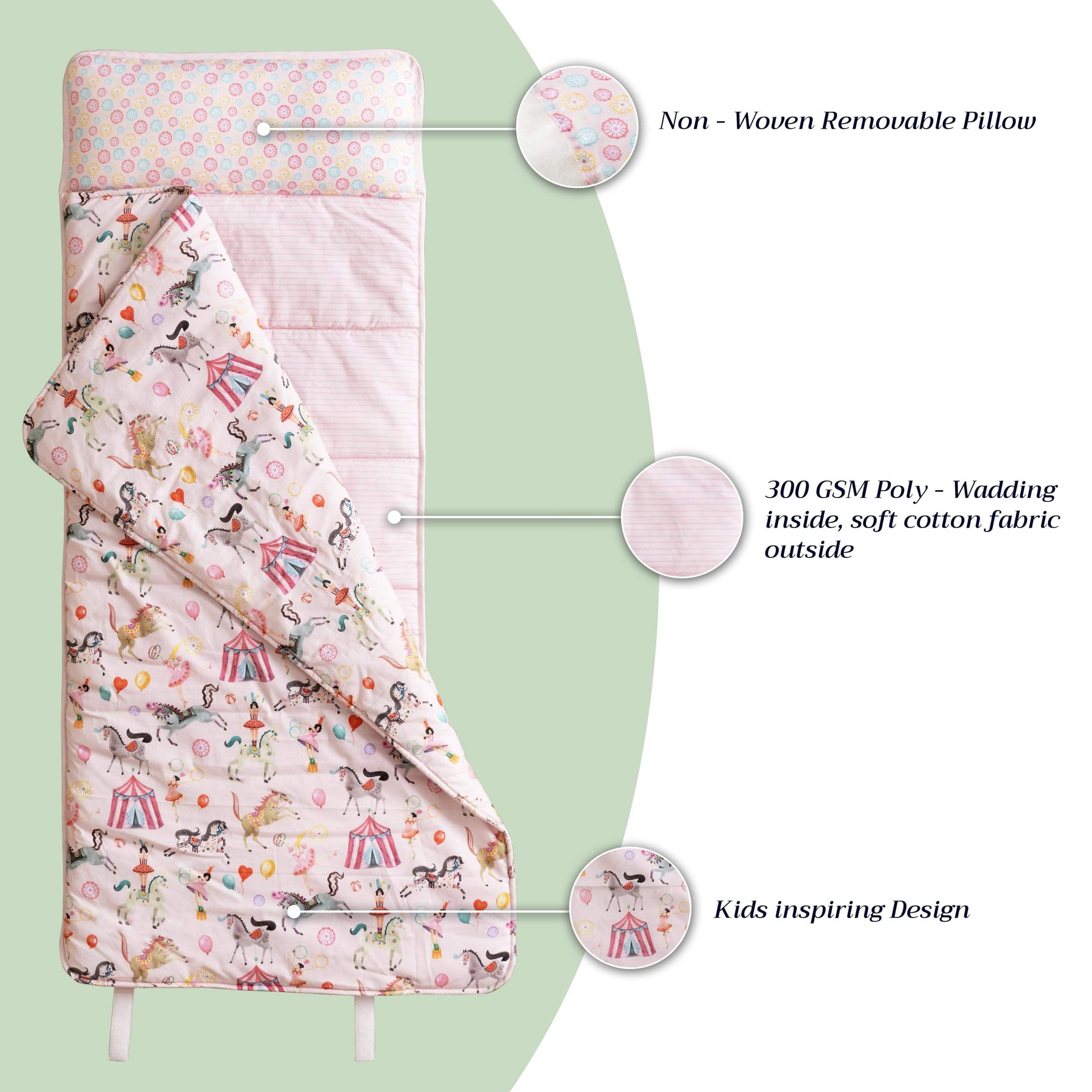 Maison d' Hermine Nap Mat built-in pocket for small toys