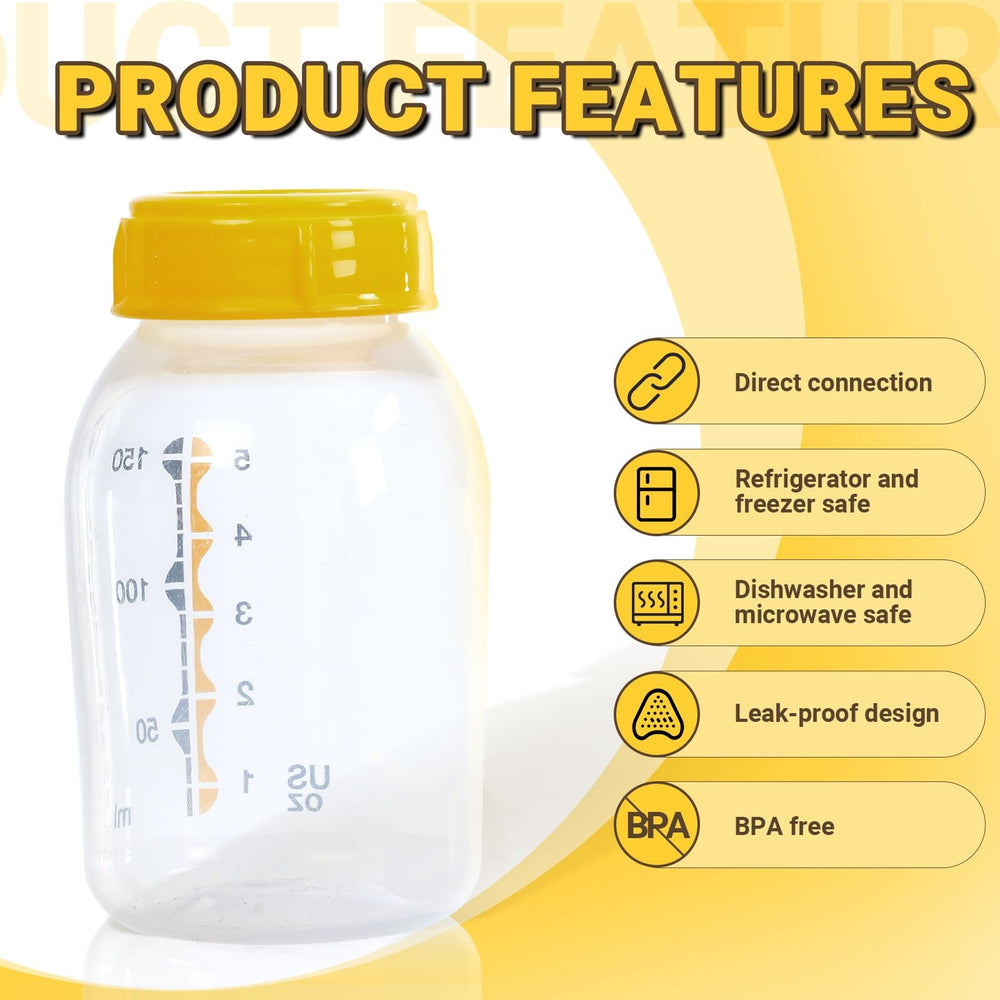 MaiTianna replacement collar rings for Medela 8oz bottles help prevent leaks during feeding.
